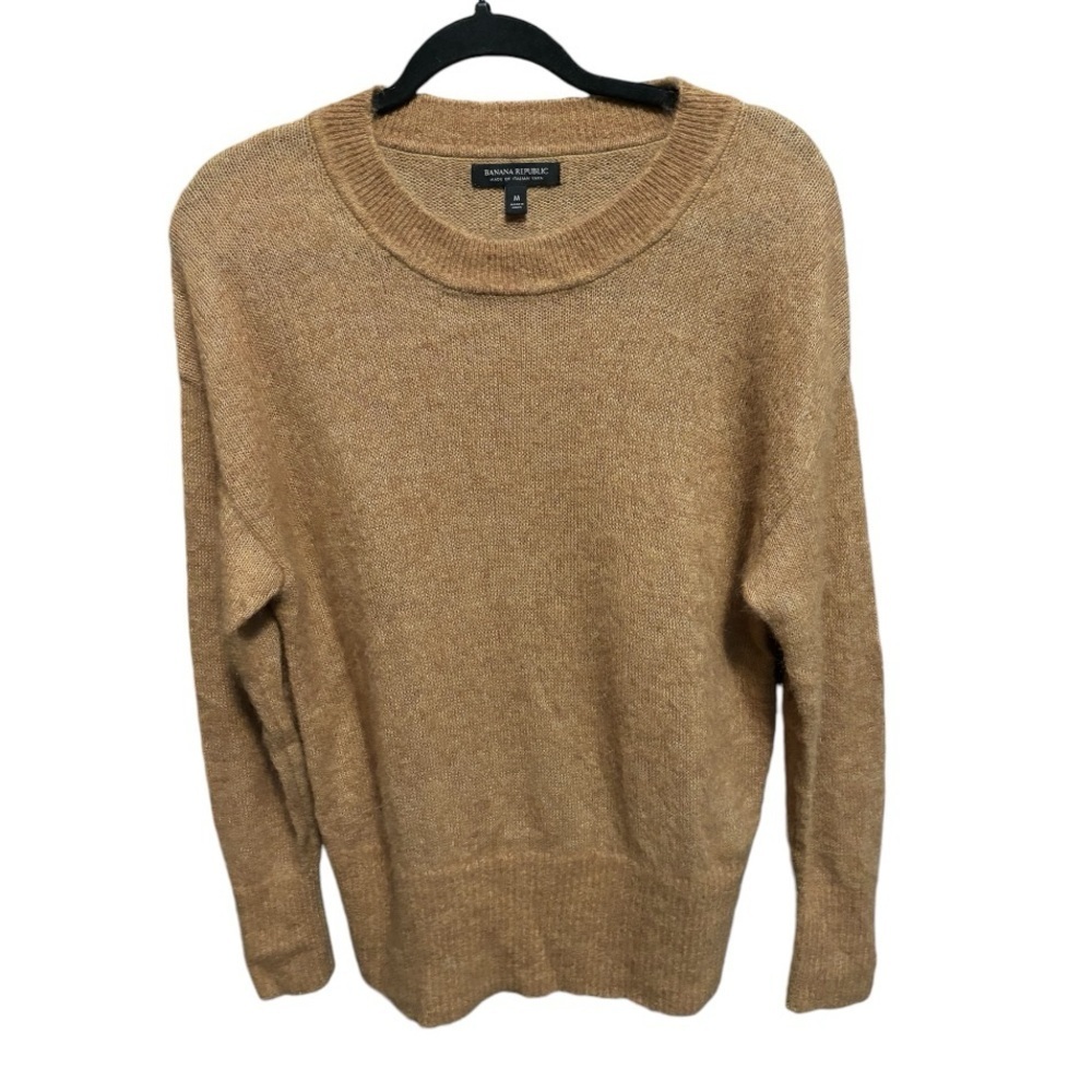 Banana Republic Alpaca Wool Blend Crew Neck Sweater Size M Excellent Condition